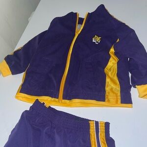 Kids Purple and Yellow Matching Set lsu tigers